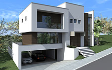 Perspectiva: Fachada Casa 01